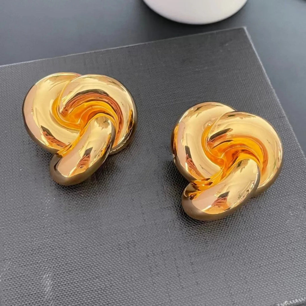 Vintage Knot Clip On Earrings