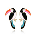 Retro Big Billed Bird Earrings
