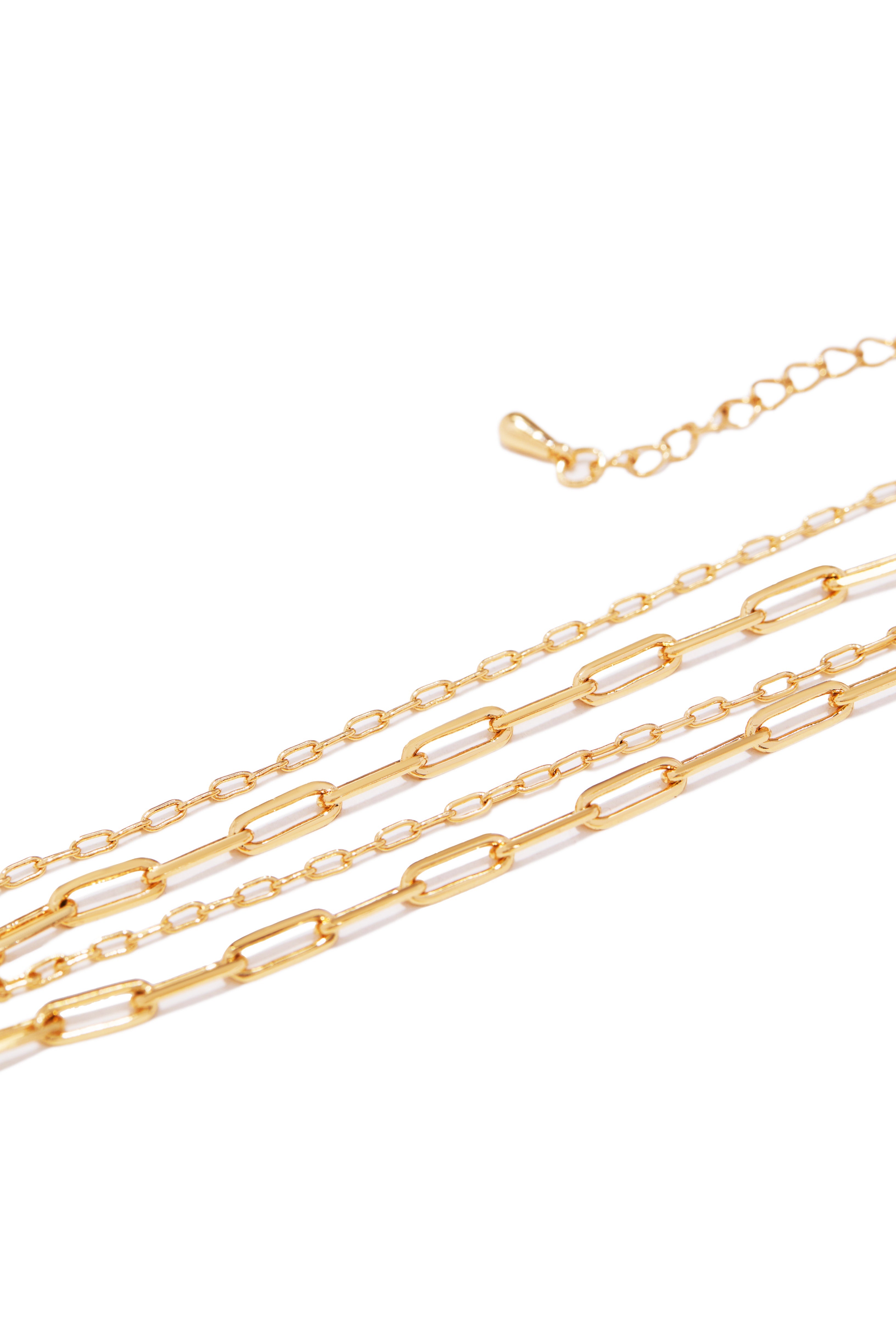 Melany Layered Anklet - Gold