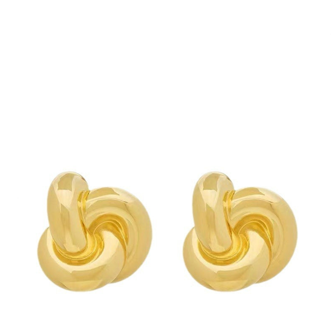 Vintage Knot Clip On Earrings